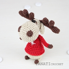 Christmas deer amigurumi pattern by TANATIcrochet