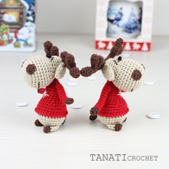 Christmas deer amigurumi by TANATIcrochet