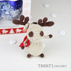 Christmas deer amigurumi pattern by TANATIcrochet