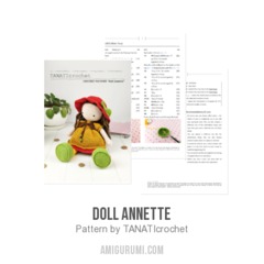 Doll Annette amigurumi pattern by TANATIcrochet