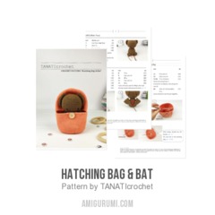 Hatching Bag & Bat amigurumi pattern by TANATIcrochet