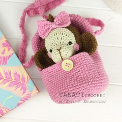 Hatching bag & Monkey amigurumi pattern by TANATIcrochet
