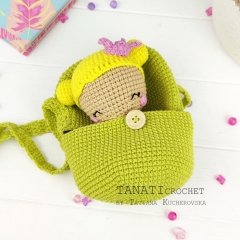 Hatching bag & Princess amigurumi pattern by TANATIcrochet
