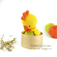 Hatching bag & Rooster amigurumi by TANATIcrochet