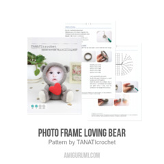 Photo Frame Loving BEAR amigurumi pattern by TANATIcrochet