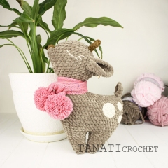 Plush deer amigurumi by TANATIcrochet