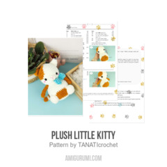 Plush Little kitty amigurumi pattern by TANATIcrochet