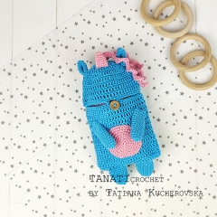 Sleeping bag and toy unicorn amigurumi by TANATIcrochet