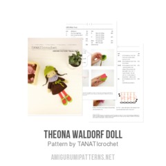 Theona waldorf doll amigurumi pattern by TANATIcrochet
