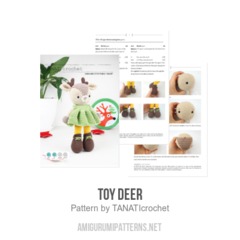 Toy Deer amigurumi pattern by TANATIcrochet