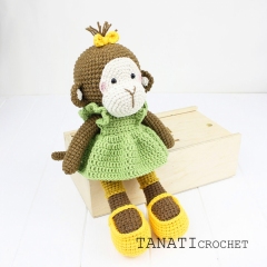 Toy Monkey crochet pattern amigurumi pattern by TANATIcrochet