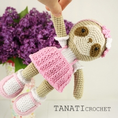Toy Sloth amigurumi pattern by TANATIcrochet