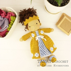 Waldorf doll-Princess clothes amigurumi pattern by TANATIcrochet