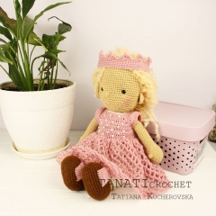 Waldorf doll-Princess clothes amigurumi by TANATIcrochet