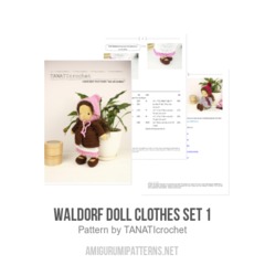 Waldorf doll clothes set 1 amigurumi pattern by TANATIcrochet