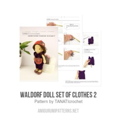 Waldorf doll set of clothes 2 amigurumi pattern by TANATIcrochet