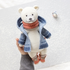 Elia the Polar Bear and Gin the Robin amigurumi pattern by Jo handmade design