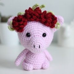 Floret the Piglet amigurumi by KnittedStoryBears