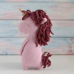 Herbert the Unicorn amigurumi by KnittedStoryBears