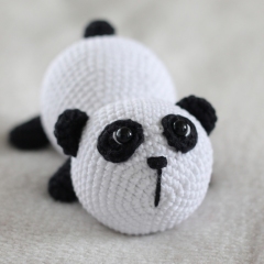 Panda amigurumi pattern by KnittedStoryBears
