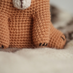 Teddy bear amigurumi by KnittedStoryBears