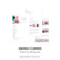 Amanda Flamingo amigurumi pattern by Mongoreto