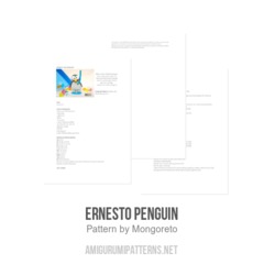 Ernesto Penguin amigurumi pattern by Mongoreto