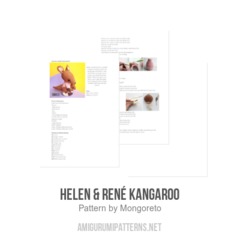 Helen & RenÃ© Kangaroo amigurumi pattern by Mongoreto