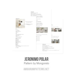 Jeronimo Polar amigurumi pattern by Mongoreto