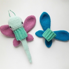 Lucy the Dragonfly amigurumi by Mongoreto
