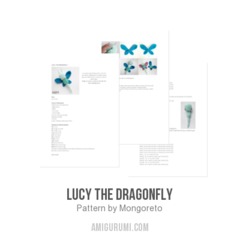 Lucy the Dragonfly amigurumi pattern by Mongoreto