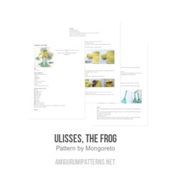Ulisses, the Frog amigurumi pattern by Mongoreto