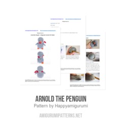 Arnold the Penguin amigurumi pattern by Happyamigurumi