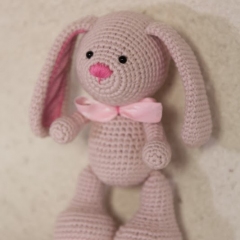 Ribbon Bunny amigurumi pattern by Happyamigurumi