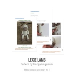 Lexie Lamb amigurumi pattern by Happyamigurumi