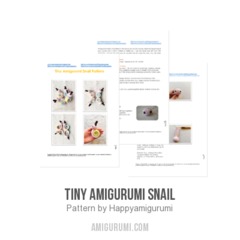 Tiny Amigurumi Snail amigurumi pattern by Happyamigurumi