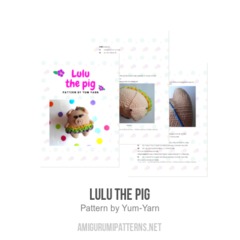 Lulu the Pig amigurumi pattern by Yum Yarn