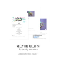 Nelly the Jellyfish amigurumi pattern by Yum Yarn