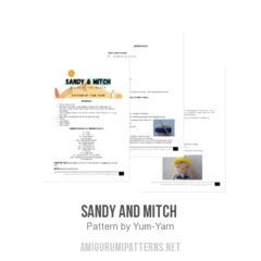 Sandy and Mitch  amigurumi pattern by Yum Yarn