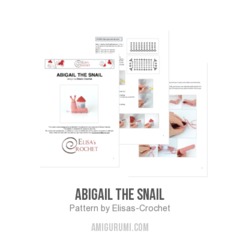 Abigail the Snail amigurumi pattern by Elisas Crochet