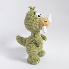 Albert the Dino amigurumi by Elisas Crochet