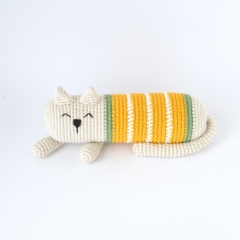 Arturo the Sleepy Cat amigurumi by Elisas Crochet