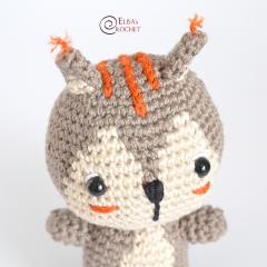 Baby Squirrel amigurumi pattern by Elisas Crochet
