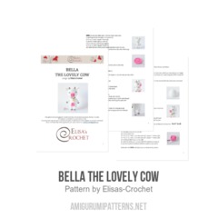 Bella the Lovely Cow amigurumi pattern by Elisas Crochet