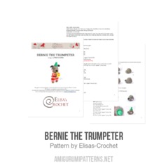 Bernie the Trumpeter amigurumi pattern by Elisas Crochet
