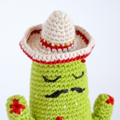 CACTUS WITH SOMBRERO amigurumi pattern by Elisas Crochet