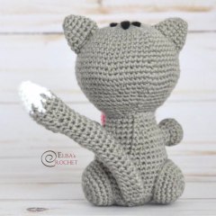 Cat with a Bow amigurumi pattern by Elisas Crochet