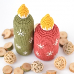 Christmas Candles amigurumi pattern by Elisas Crochet
