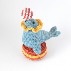 Circus Seal amigurumi by Elisas Crochet