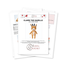 Claire the Gazelle amigurumi by Elisas Crochet